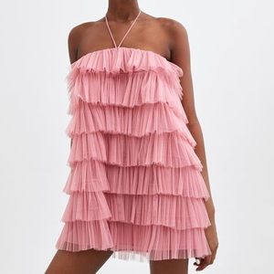 Zara ruffled tier dress